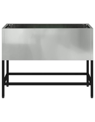 Повдигната градинска саксия Сребрист 60 x 26 x 45 см