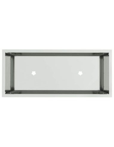 Повдигната градинска саксия Сребрист 60 x 26 x 45 см