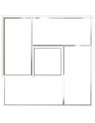 Градинска саксия Бяло 60 x 60 x 50 см Стомана