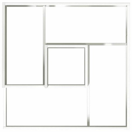 Градинска саксия Бяло 60 x 60 x 50 см Стомана