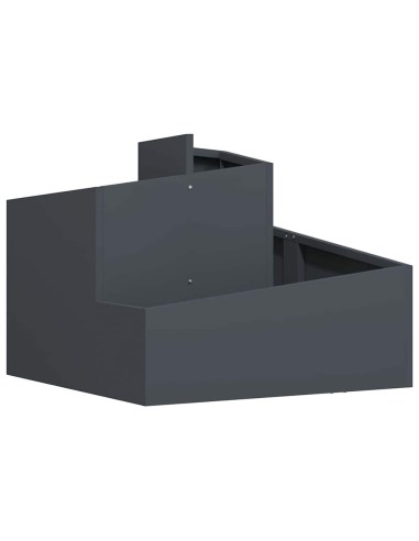 Градинска саксия Антрацит 60 x 60 x 50 см Стомана