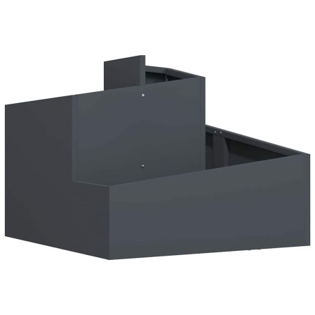 Градинска саксия Антрацит 60 x 60 x 50 см Стомана