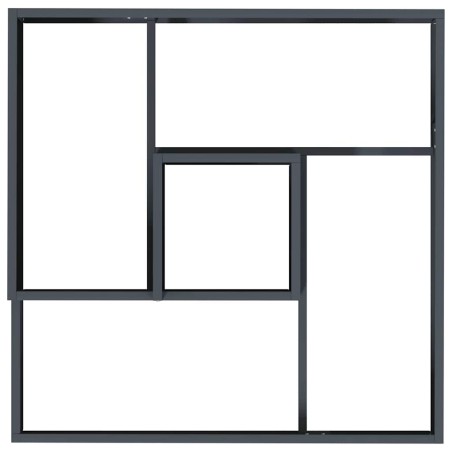 Градинска саксия Антрацит 60 x 60 x 50 см Стомана