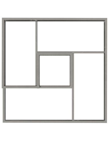 Градинска саксия Сребрист 60 x 60 x 50 см Неръждаема стомана