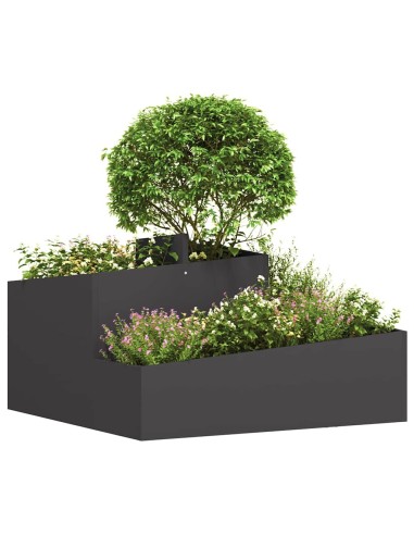 Градинска саксия Черно 80 x 80 x 50 см