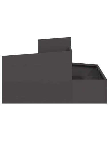 Градинска саксия Черно 80 x 80 x 50 см