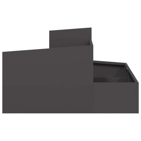 Градинска саксия Черно 80 x 80 x 50 см
