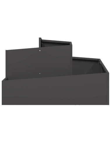 Градинска саксия Черно 80 x 80 x 50 см