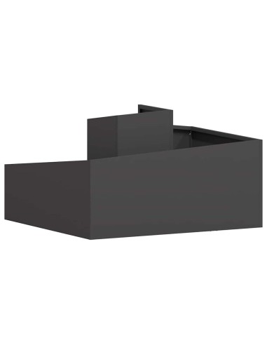 Градинска саксия Черно 80 x 80 x 50 см