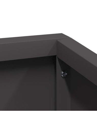 Градинска саксия Черно 80 x 80 x 50 см