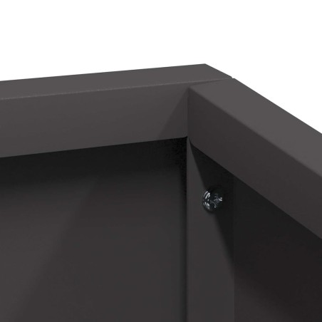 Градинска саксия Черно 80 x 80 x 50 см
