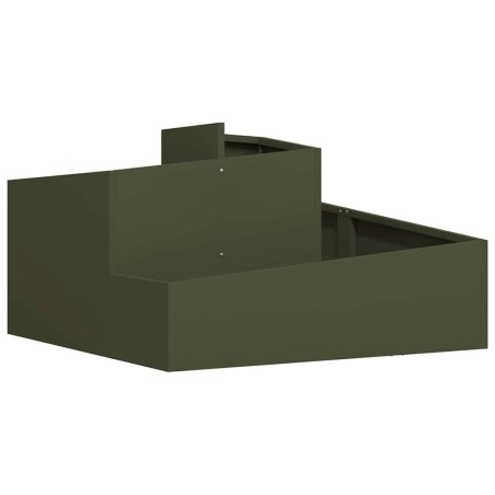 Градинска саксия Маслиненозелен 80 x 80 x 50 см
