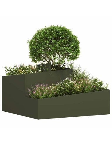Градинска саксия Маслиненозелен 80 x 80 x 50 см