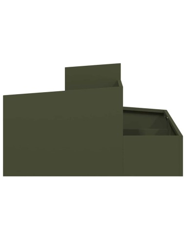 Градинска саксия Маслиненозелен 80 x 80 x 50 см