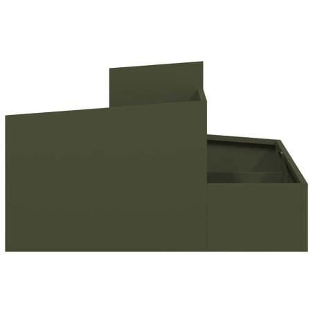 Градинска саксия Маслиненозелен 80 x 80 x 50 см