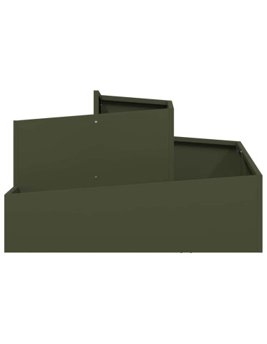 Градинска саксия Маслиненозелен 80 x 80 x 50 см