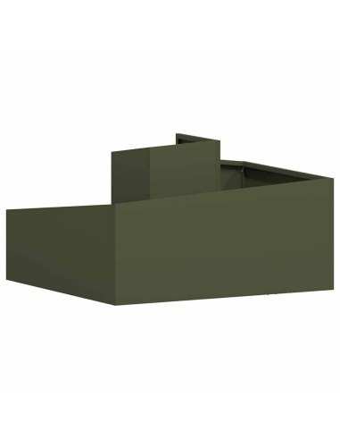 Градинска саксия Маслиненозелен 80 x 80 x 50 см