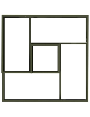 Градинска саксия Маслиненозелен 80 x 80 x 50 см