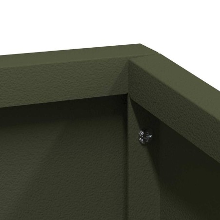 Градинска саксия Маслиненозелен 80 x 80 x 50 см