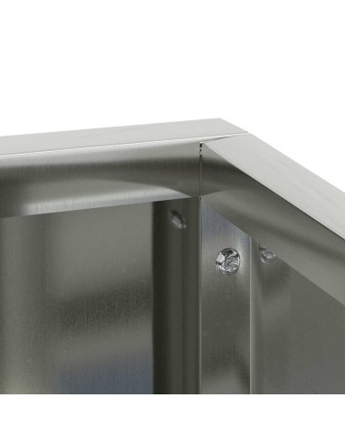 Градинска саксия Сребрист 80 x 80 x 50 см Поцинкована стомана