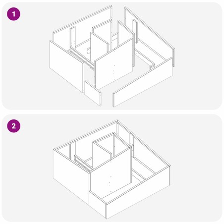 Градинска саксия Кафяво 80 x 80 x 50 см Патинираща стомана