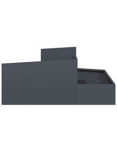 Градинска саксия Антрацит 100 x 100 x 50 cm Стомана