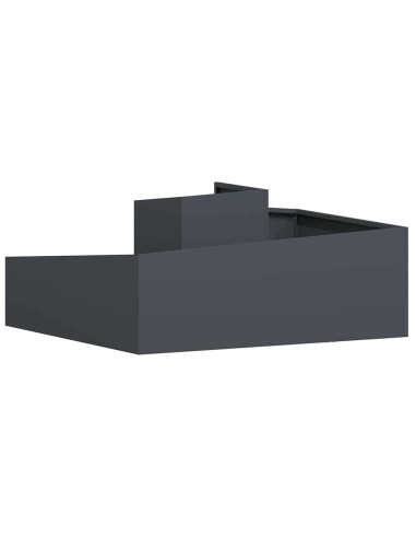 Градинска саксия Антрацит 100 x 100 x 50 cm Стомана