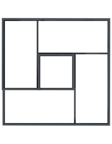 Градинска саксия Антрацит 100 x 100 x 50 cm Стомана