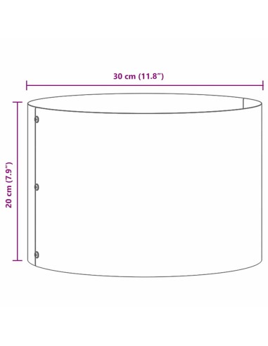 Градински саксии 5 pcs Кафяво 30 x 30 x 20 cm Кортенова стомана