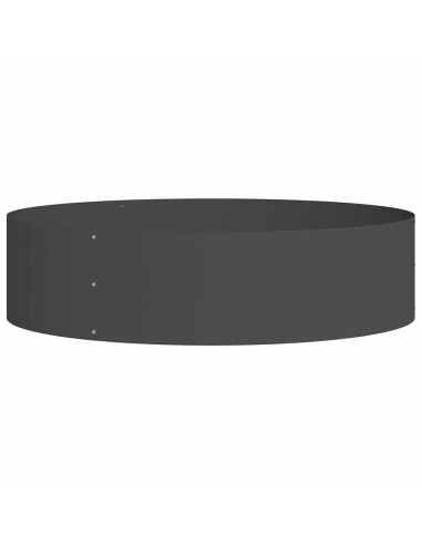 Градинска саксия Черно 80 x 80 x 20 cm Стомана