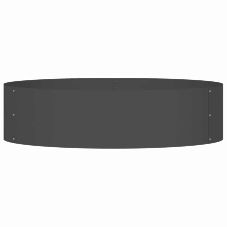 Градински саксии 5 pcs Черно 80 x 80 x 20 cm Стомана