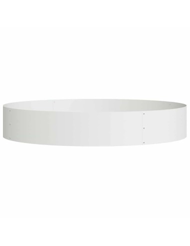 Градинска саксия Бяло 120 x 120 x 20 см Стомана