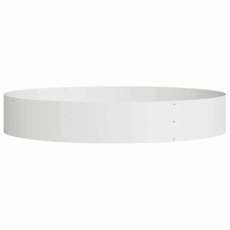 Градинска саксия Бяло 120 x 120 x 20 см Стомана
