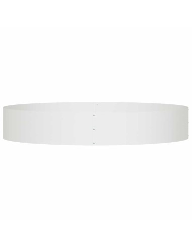 Градинска саксия Бяло 120 x 120 x 20 см Стомана