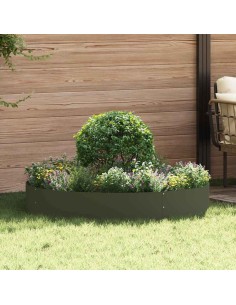 Градински саксии 5 pcs Маслиненозелен 120 x 120 x 20 см Стомана