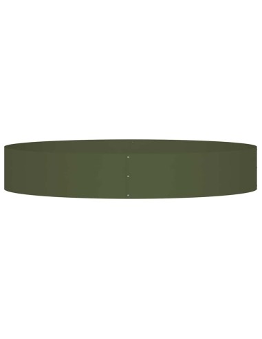 Градински саксии 5 pcs Маслиненозелен 120 x 120 x 20 см Стомана