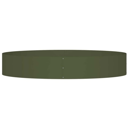 Градински саксии 5 pcs Маслиненозелен 120 x 120 x 20 см Стомана