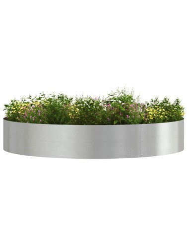 Градински саксии 5 pcs Сребрист 120 x 120 x 20 см
