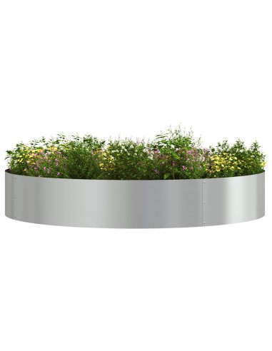 Градински саксии 5 pcs Сребрист 120 x 120 x 20 см