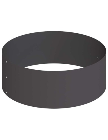 Градинска саксия Черно 90 x 90 x 20 см Стомана