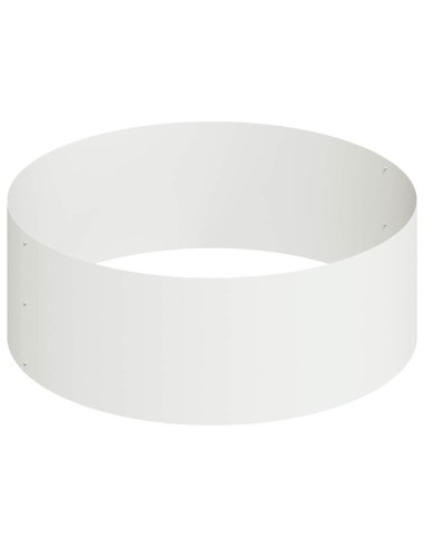 Градинска саксия Бяло 90 x 90 x 20 см Стомана