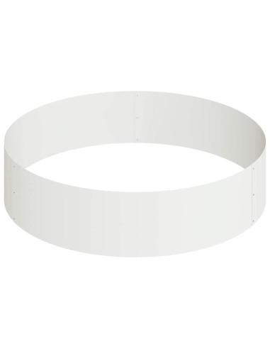 Градинска саксия Бяло 90 x 90 x 20 см Стомана
