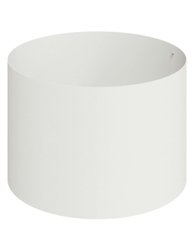 Градинска саксия Бяло 90 x 90 x 20 см Стомана