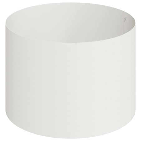 Градинска саксия Бяло 90 x 90 x 20 см Стомана