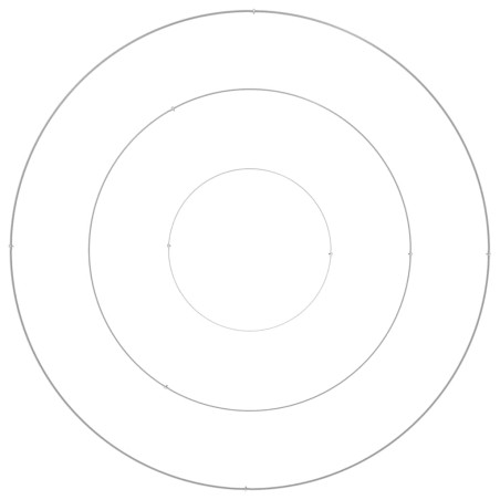 Градинска саксия Сребрист 120 x 120 x 20 см Неръждаема стомана