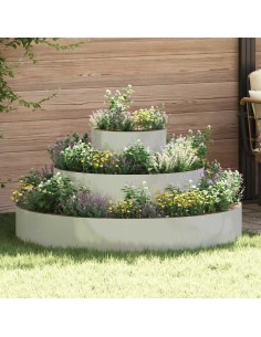 Градинска саксия Сребрист 120 x 120 x 20 см Поцинкована стомана