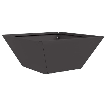 Саксия за градина Черно 35 x 35 x 15 см Стомана