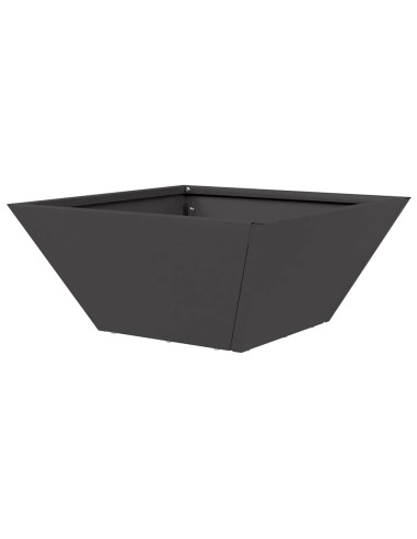 Саксия за градина Черно 35 x 35 x 15 см Стомана