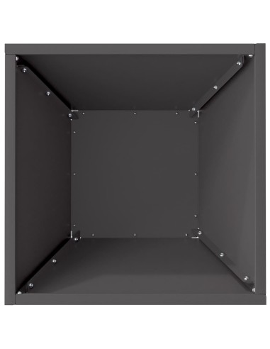 Саксия за градина Черно 35 x 35 x 15 см Стомана