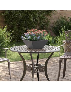 Саксия за градина 5 pcs Черно 35 x 35 x 15 см Стомана